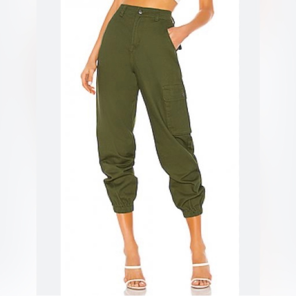 Superdown Olive Green Capri Cargo Jogger Casey Pants Size 25